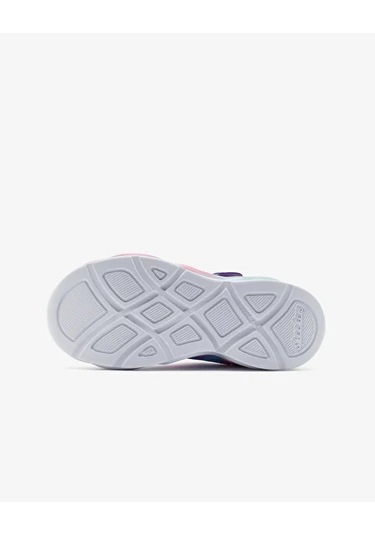 Kız Çocuk Mavi Işıklı Spor Ayakkabı Çok Renkli