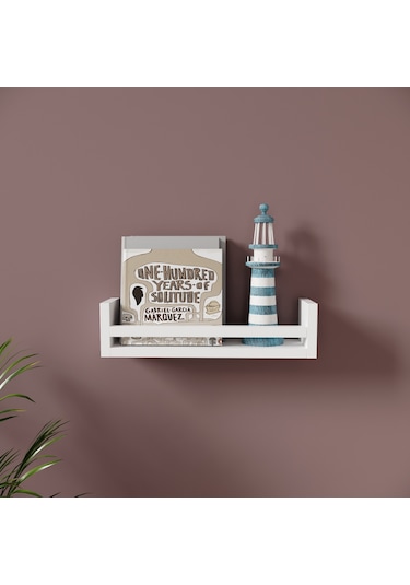 Rosepal  Mobilya Micro Dekoratif Beyaz Raf Tekli