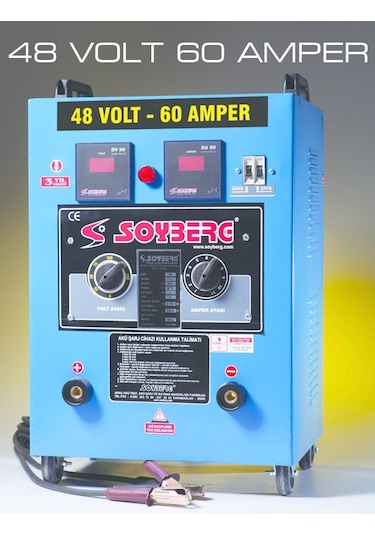 Soyberg 4 Akülük Seri Şarj Cihazı - 460 - 48 Volt 60 Amper