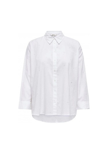 Only 15344769 Kadin Gomlek - Beyaz Beyaz