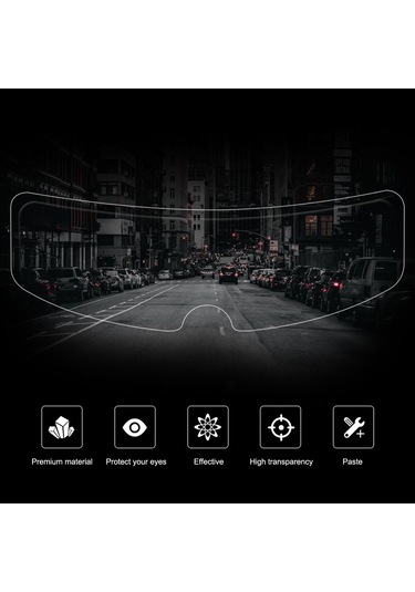 Moveevo Motosiklet Kask Gözlüğü Anti Sisli Filmi - Nano Kaplama Pet, Yağ Ve Çizik Direnci, Güvenli Sürüş Için Saydam Görünüm