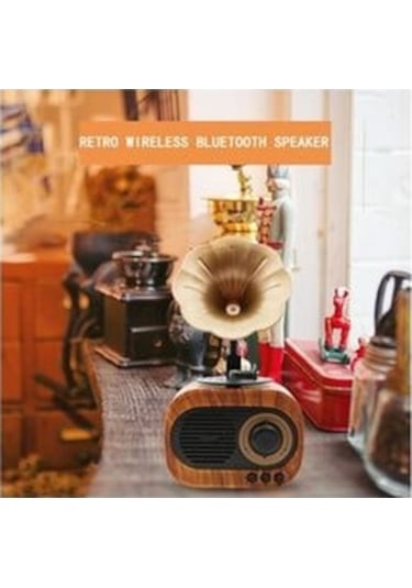 B5 Nostaljik Mini Radyo Gramofon Bluetooth/Radyo/Usb/Sd Speaker