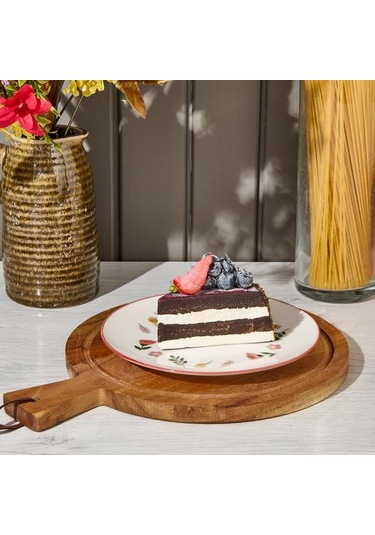 Tulu Porselen Faylinn Pasta Tabağı - Renkli - 19 Cm Renkli