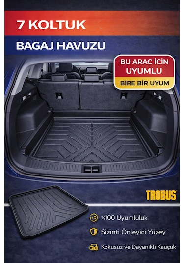 Trobus Dacia Jogger 2022 Ve Sonrası 7 Koltuklu Bagaj Havuzu