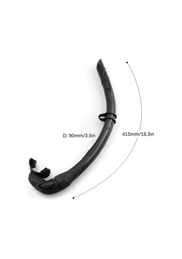 Neevoyu Silikon Katlanabilir Yetişkin Sıvı Solunum Borusu - Mor, 415mm Uzunluk, 90mm Çap, Taşıma Kutuğu İçerir Mor