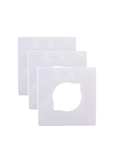 Bylectrıca Duvar Priz Kapağı Dekoratif, Beyaz, 3'lü 363562371