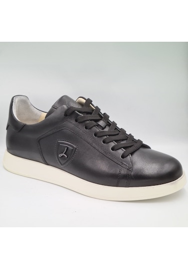 Libero 4704 Siyah Hakiki Deri Erkek Günlük Sneaker Ayakkabı Siyah