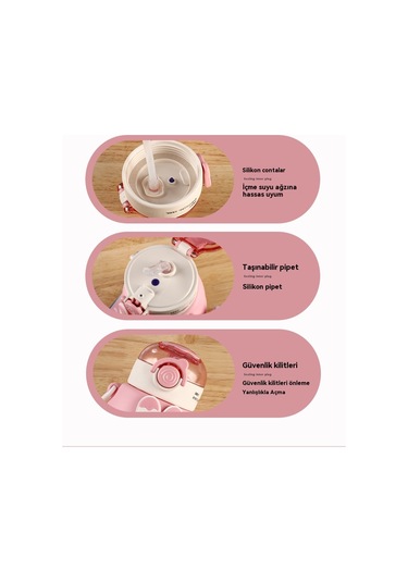 Jian Fan Çocuk Su Bardağı Yazöğrencisi Su Bardağı Pembe