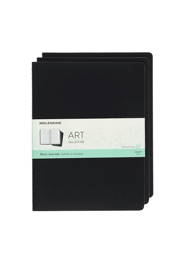 Moleskine Art Collection Müzik Defteri 19x25 Black 3 Lü Siyah