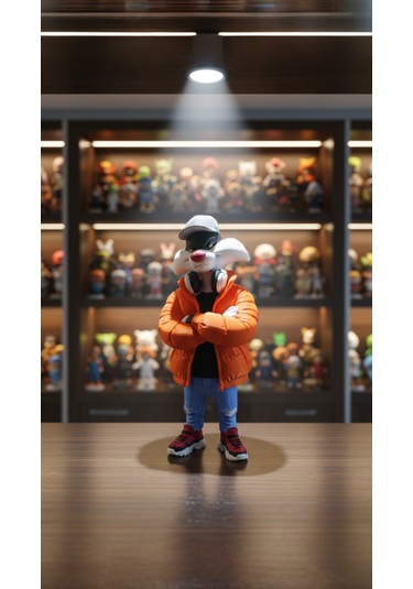 Looney Tunes Sylvester Figürü - Hip-hop Serisi Özel Tasarım Biblo / Figür