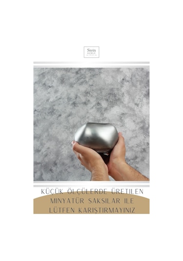 Çiçek Saksısı Dekoratif Kaktüs Saksı 1 Adet Spiral Oval Model - Gümüş Eskitme