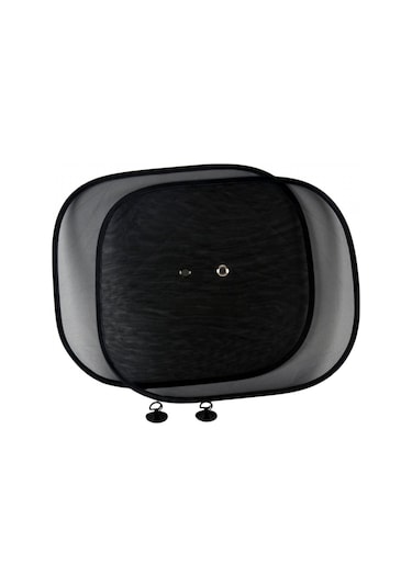 Carub Yan Cam Perde Düz Vantuzlu Siyah 2 Li 44x38 Cm Br4955504