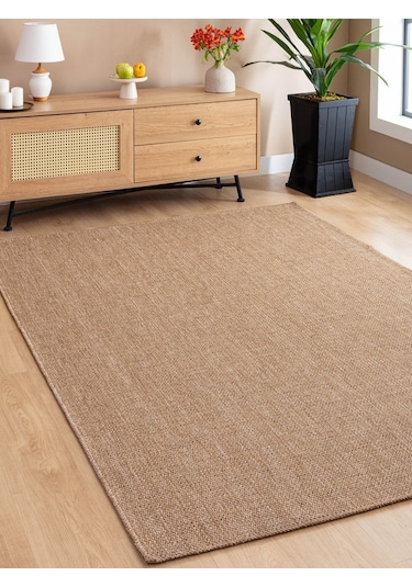 Srz-0604 Jüt Tabanlı Hasır Dokuma Örme Bohem Antialerjik Halı Kilim Hasır