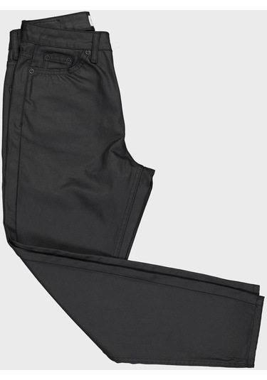 Ariana Petite Siyah Kaplamalı Yüksek Bel Patı Fermuarlı Jean Pantolon C 4525-061 Siyah