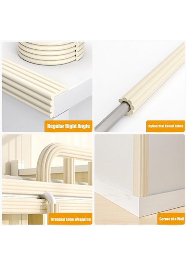 Hangfox Yetişkin Ve Çocuklar İçin Yüksek Yoğunluklu Nbr Köpük Kenar Koruyucu - 78.1 İnç Geniş, 3.1 İnç Genişlikli, Zımparasız Uygulama, Çarpma Ve Çatlama Riskini Azaltır Gri