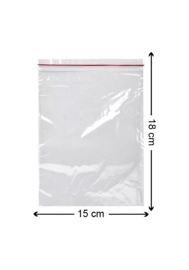 Kilitli Torba Kilitli Poşet 15X18 Cm 100 Adet