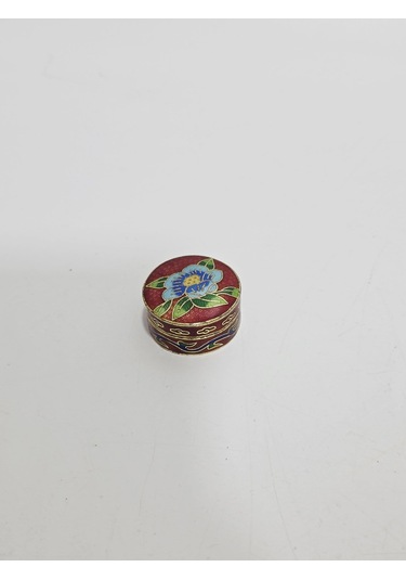 Antika Cloisonne Minyatür Kutu 3,3cm 119