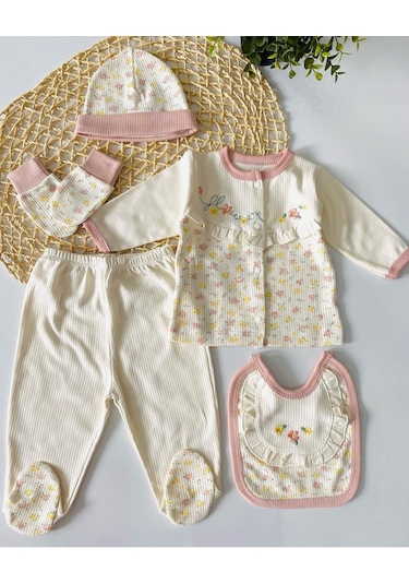 Aykor Tekstil Kız Bebek Hastane Çıkışı Çiçekli Çok Renkli