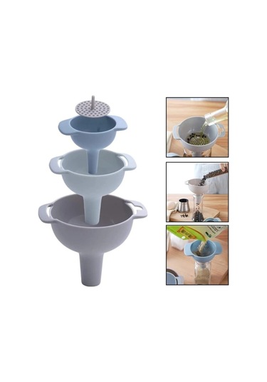 3'lü Süzgeçli Huni Seti