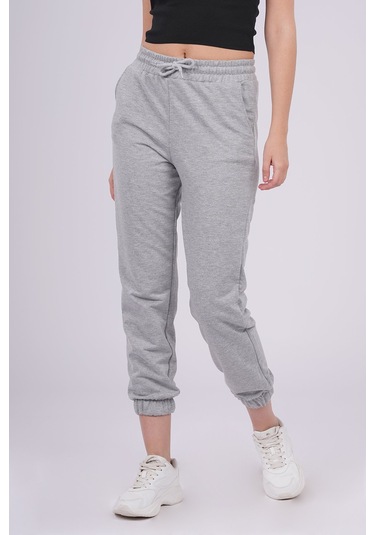 Gabria Kadın Gabria Cepli Paça Lastikli Eşofman Altı Grı Gri
