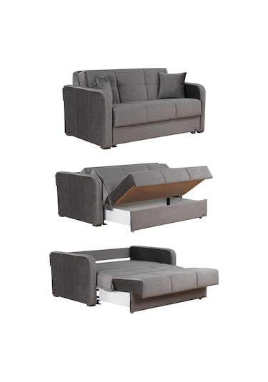 Kilim Mobilya Adonis XL Yataklı Kanepe 160 Antrasit