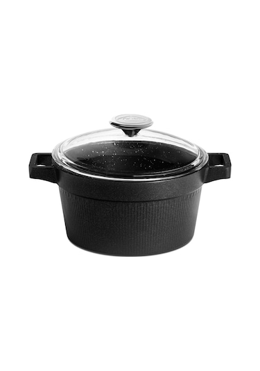 Cem Granit Master 7 Prç Gri Döküm Set Siyah