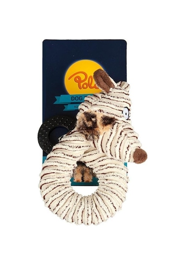 Polo Halka Şekilli Peluş Hayvan Köpek Oyuncağı 42 CM