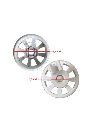 Bosch Uyumlu Bulaşık Makinesi Sepet Tekerleği Alt Teker 4 Adet - 496135356