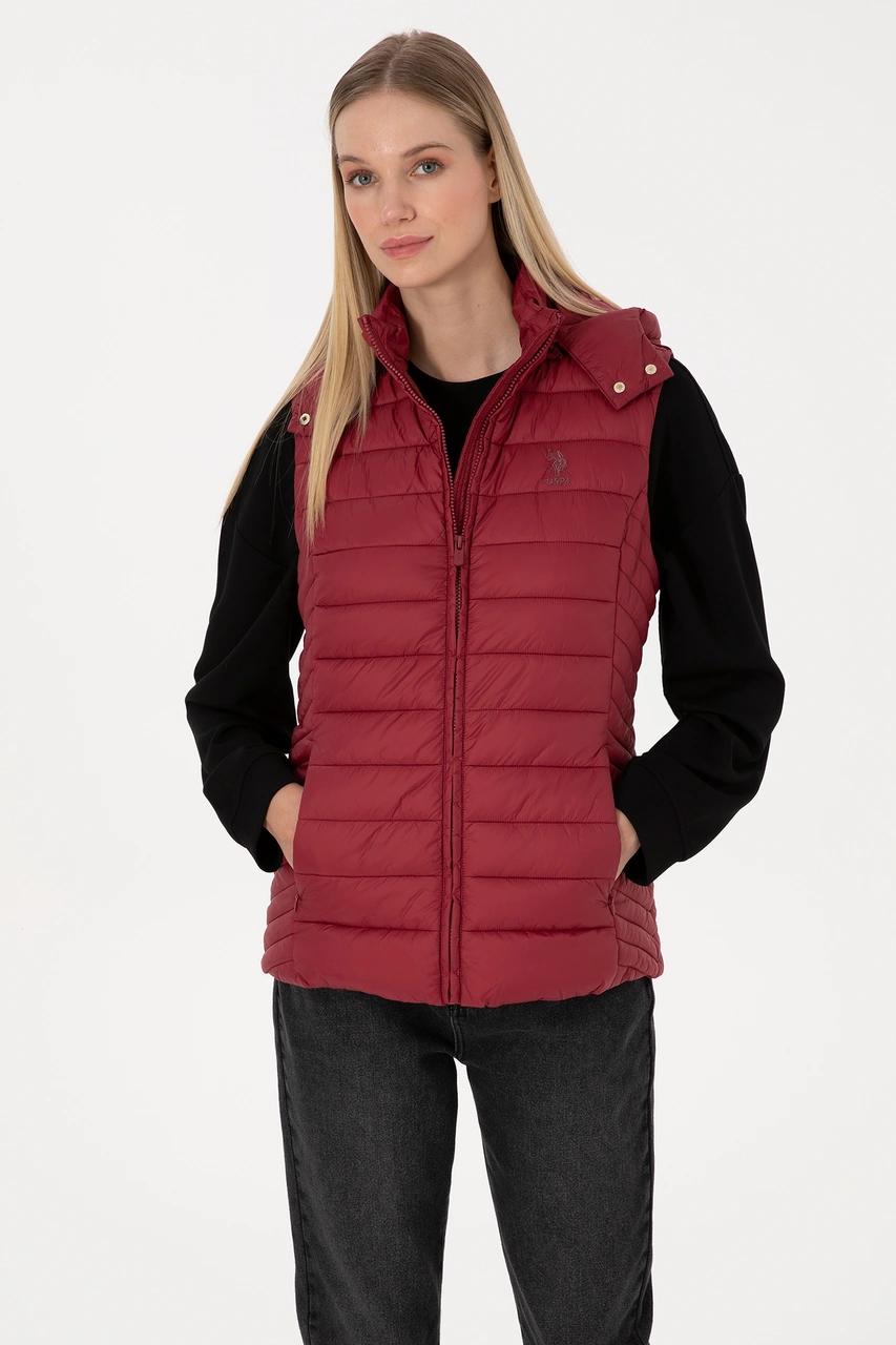 U.s. Polo Assn. Kadın Yelek Dokuma 50307992-vr104 Koyu Frambuaz/dark Raspberry