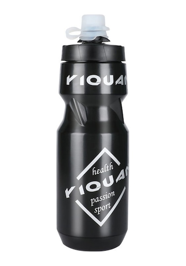 Youmex 710ml Siyah Bisiklet Su Bardağı, Spor Ve Outdoor Kullanıma Uygun, Toz Kapaklı, Yiyecek Dereceli Pp Plastik Malzemeyle Siyah
