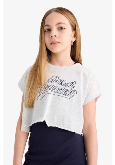 DeFacto Kız Çocuk 2'li Takım Bisiklet Yaka Tişört Fitilli Kaşkorse Yazlık Elbise B4496A825SMNV251 DeFacto Kız Çocuk 2'li Takım Bisiklet Yaka Tişört Fitilli Kaşkorse Yazlık Elbise B4496A825SMNV251