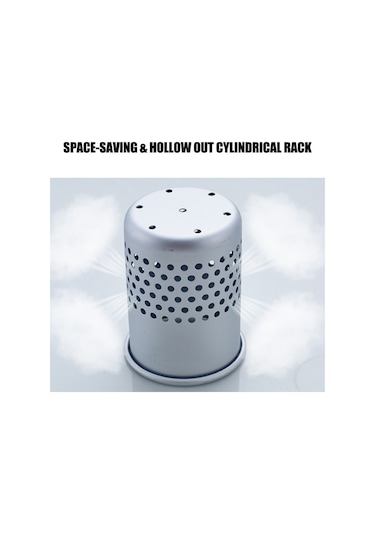 Reedark Banyo Fön Organizatörü, 22 Lbs Yük Taşıma, Spiral Tasarım, Duvar Kurulumlu, Aluminum Malzeme, Saç Fönü Ve Aksesuarları Saklama Renkli