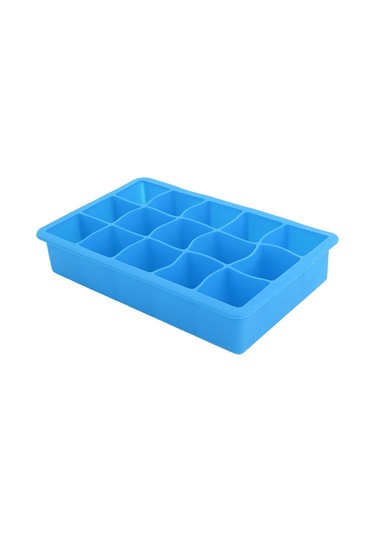 Hangfox Mutfak Ve Bar İçin 15 Bölmeli Silikon Buzluk, Yemek-gıda Dondurucu Kalıbı, Yiyecek Dereceli, Esnek Ve Dayanıklı, Mavi Çok Renkli