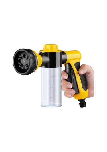 Ximistore9 8 Fonksiyonlu Sarı Köpük Spreyi: Yüksek Basınçlı Araba Yıkama, Bahçe Sulama Ve Temizlik Aleti Sarı