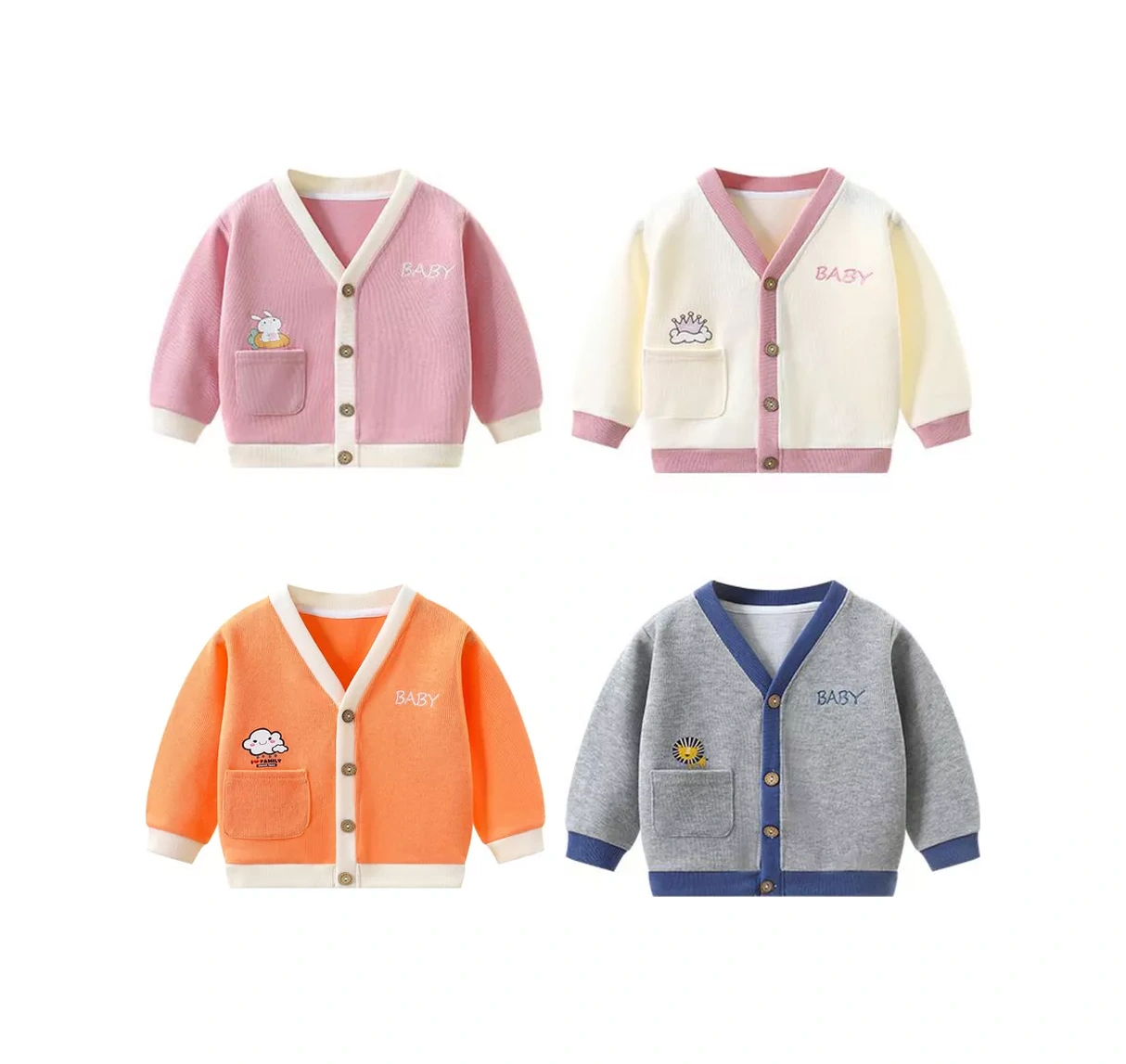 Bambooland Çocuk Düğmeli Triko Hırka Ve Kazak 212137849 Pembe