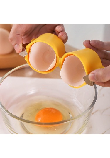 Yumurta Kabuğu Açacağı Çırpıcı Yumurta Kabuğu Ayırıcı Ev Tipi Mutfak Pişirme Aleti Pembe