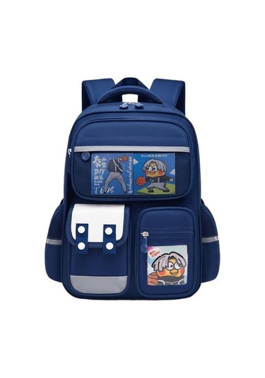 Wawashop Büyük Kapasiteli Azaltılmış Yük Öğrenci Okul Çantası Boqdmo Renkli