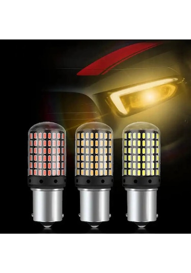 P21w 144 Ledli Ultra Parlak Geri Vites Park Ampül Tek Duy Kırmızı
