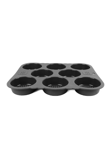 Shineyee Yemek Dereceli Silikon Hamburger Ekmek Kalıbı, 8 Lü, Isı Dağıtımı İyi, Kaymaz, Fırın Uyumlu, Temizliği Kolay Diğer