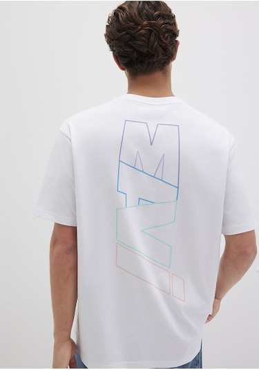 Mavi - Mavi Logo Baskılı Beyaz Tişört 0612350-620 Beyaz