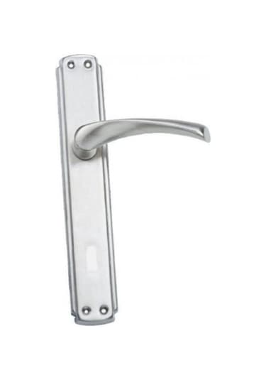 Nikel Saten Oda Kapı Kolu Ön Ve Arka Yüzü Olmak Üzere 2 Adet --- Takım