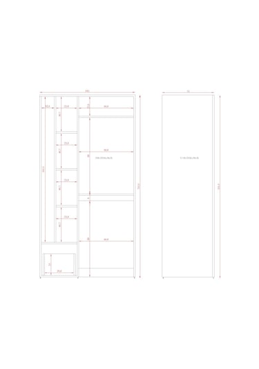Mdf Çamaşır Makinesi Ve Kurutma Makinesi Dolabı Ütü Masalı Kapaklı Beyaz