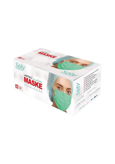 Soly Care Meltblown 3 Katlı Telli Ultrasonic Cerrahi Maske 50Adet