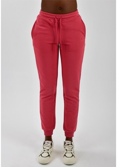 Kadın Yanları Cepli Beli Büzgülü Jogger Eşofman Altı Gülkurusu