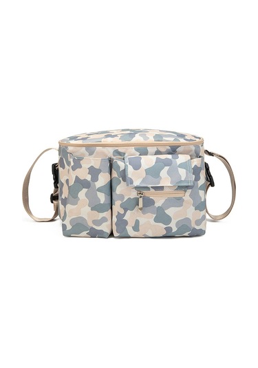 Geekyou Gri Dayanıklı Su Geçirmez Çanta - Bebek Arabası, Bisiklet Ve Motosiklet İçin Çift Kilitli Organizer, Günlük Seyahat Depolama Çantası Gri