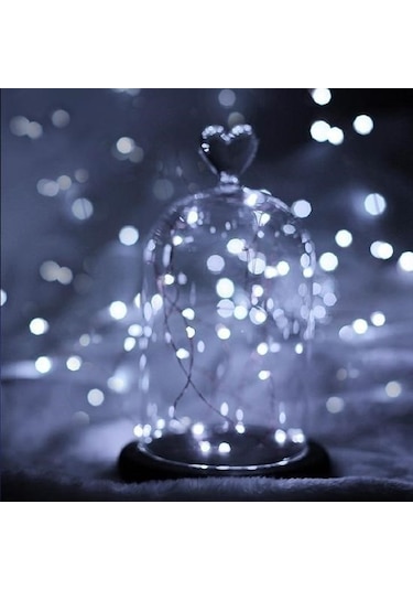 Buffer Pilli 5 Metre Dekoratif Peri Led Beyaz Aydınlatma Süsleme Lambası Çok Renkli