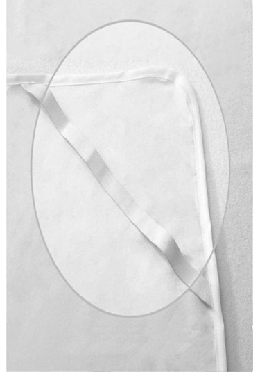 Evony 100x200 Cm Tek Kişilik Alez Sıvı Geçirmez Yatak Koruyucu Micro Kumaş Beyaz