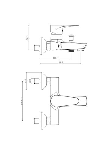 Creavit Sh630 Tepe Duş Sistemi Ve Liva Banyo Bataryası Lv2500 Krom