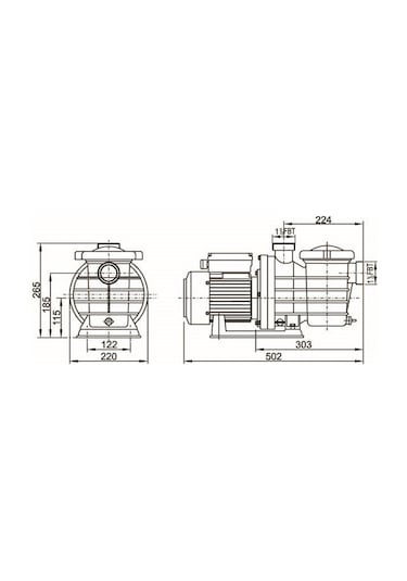 Smp Havuz Pompası 0.75 Hp 220 Volt