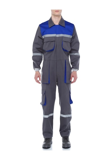 16/12 Gabardin Gri-mavi Tulum